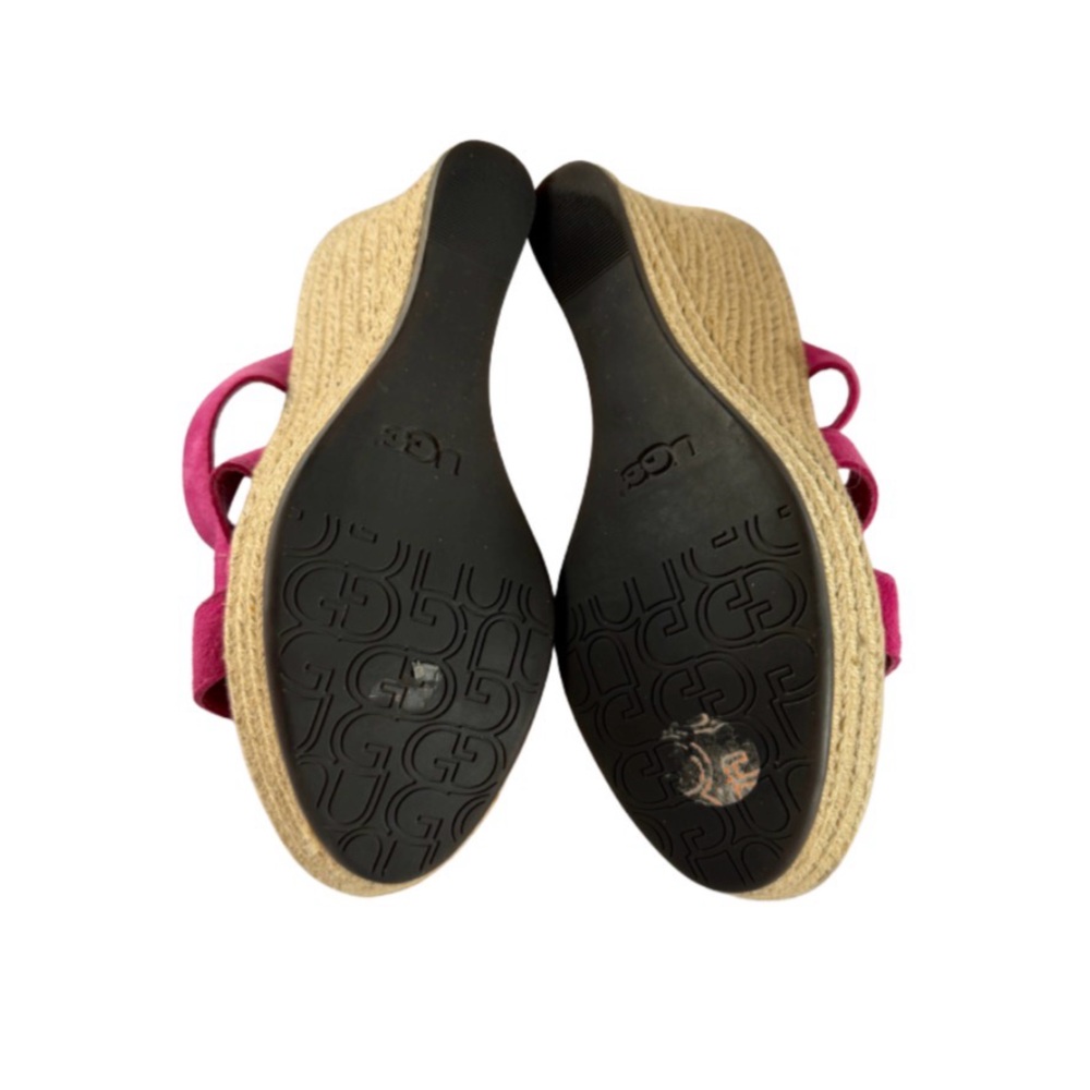 UGG Pink Suede Wedges - Picture 6 of 7